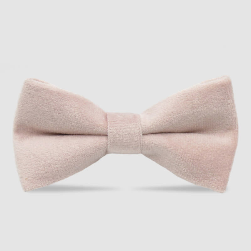 Pajarita formal de terciopelo de color liso para hombre