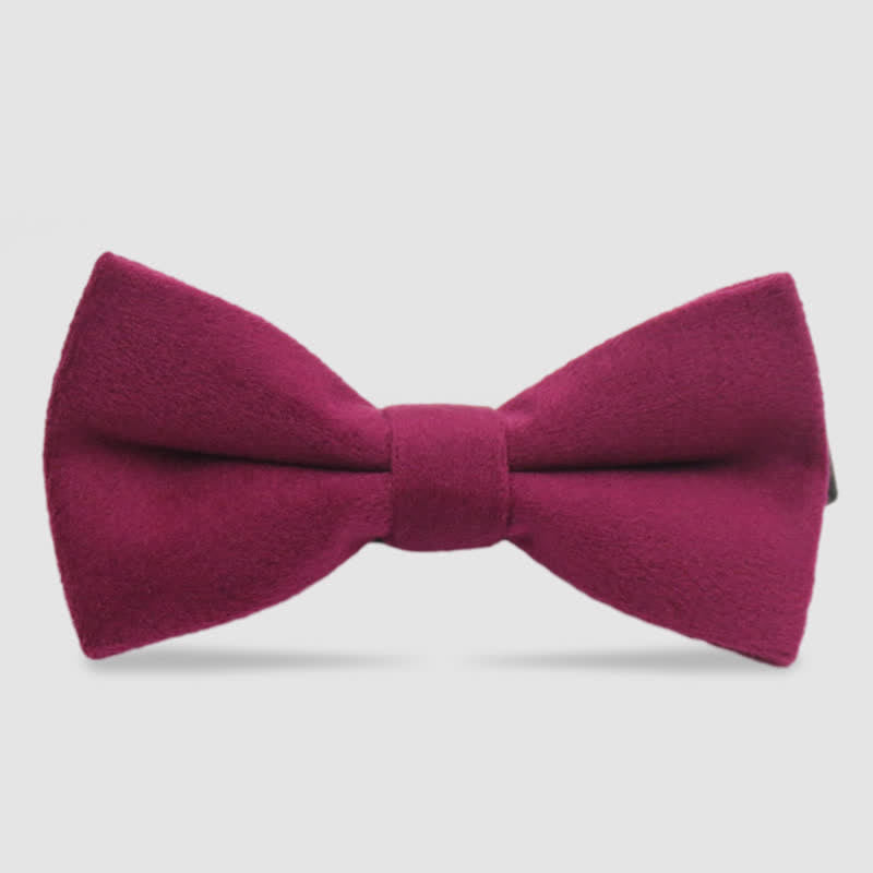 Pajarita formal de terciopelo de color liso para hombre