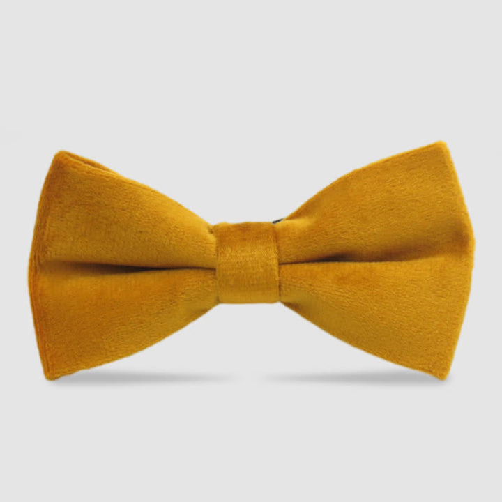 Pajarita formal de terciopelo de color liso para hombre