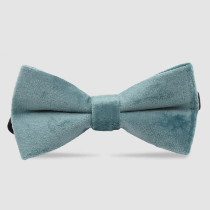 Pajarita formal de terciopelo de color liso para hombre