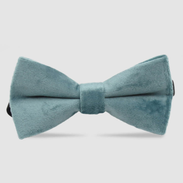Pajarita formal de terciopelo de color liso para hombre