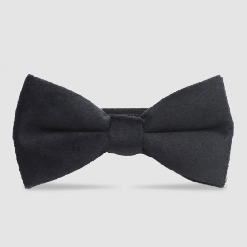 Pajarita formal de terciopelo de color liso para hombre