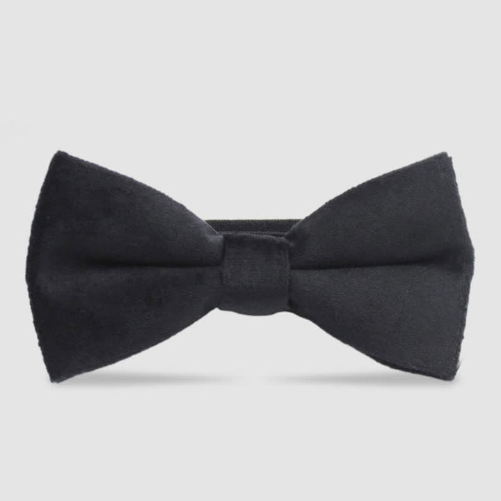 Pajarita formal de terciopelo de color liso para hombre