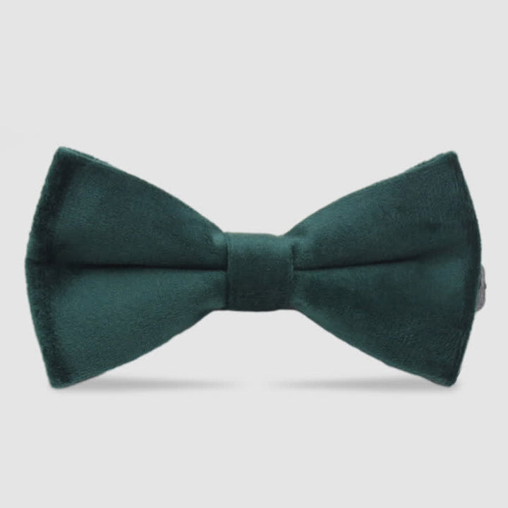 Pajarita formal de terciopelo de color liso para hombre