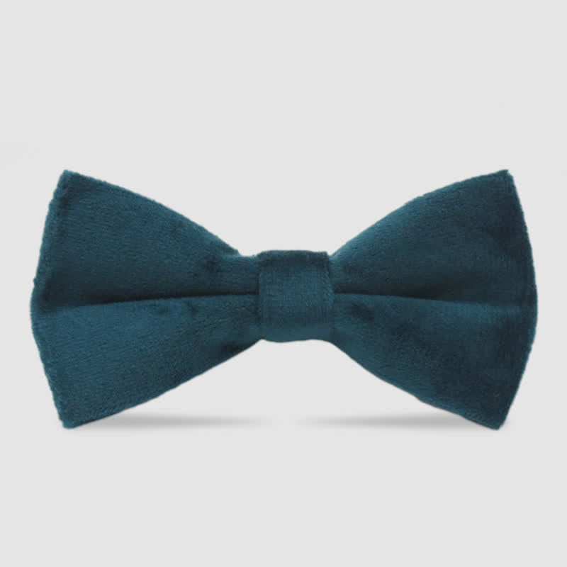 Pajarita formal de terciopelo de color liso para hombre