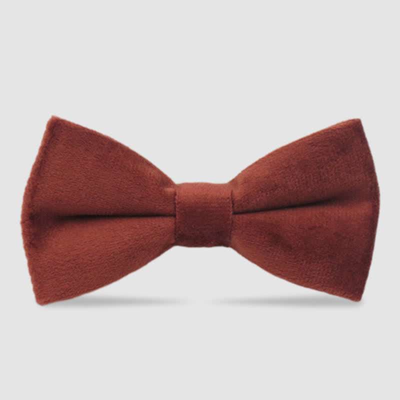Pajarita formal de terciopelo de color liso para hombre