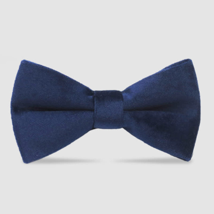 Pajarita formal de terciopelo de color liso para hombre