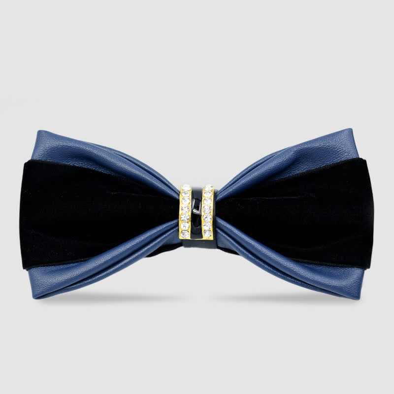 Pajarita de cuero elegante y noble para hombre