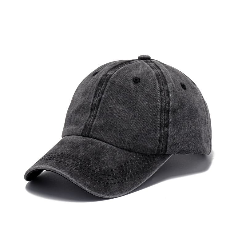 Gorra de béisbol ajustable con impresión de texto personalizado