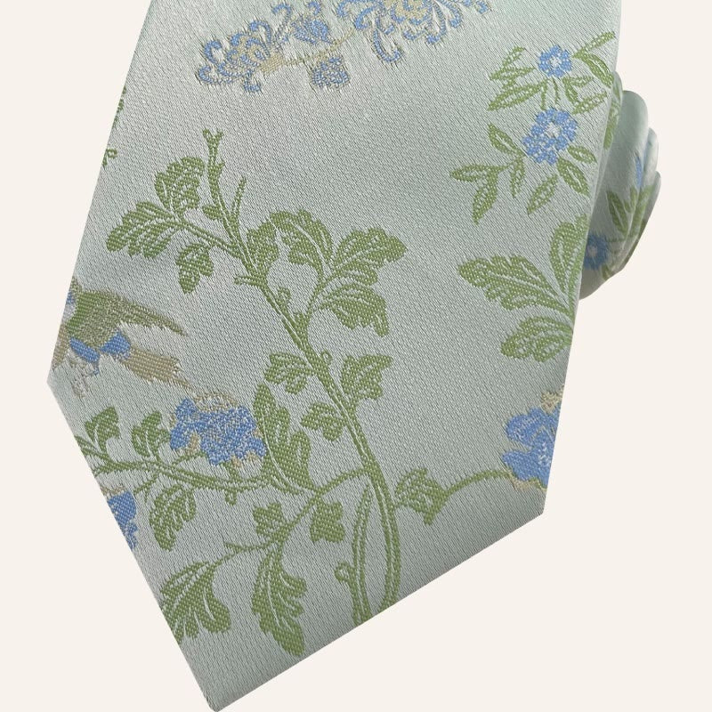Corbata de poliéster con estampado floral para hombre estilo festivo - image 6