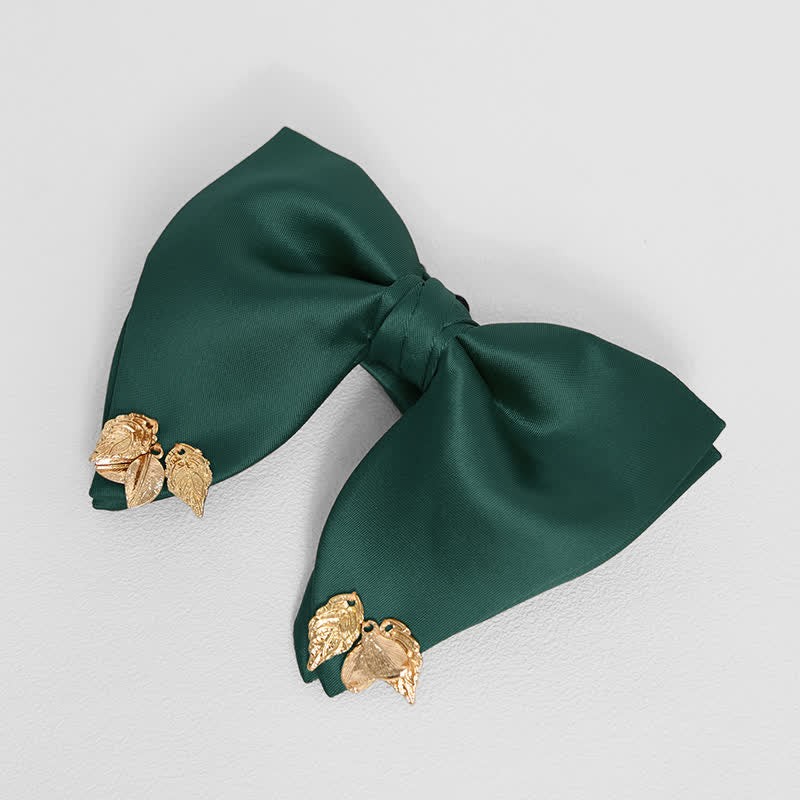 Pañuelo de bolsillo extragrande con hojas y doble capa para hombre