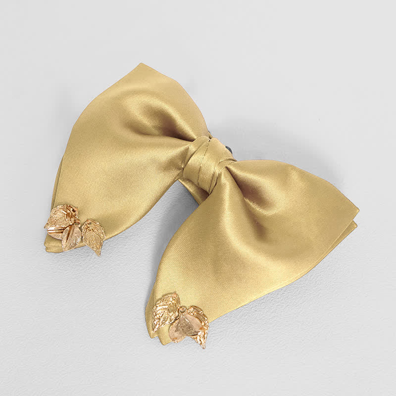 Pañuelo de bolsillo extragrande con hojas y doble capa para hombre