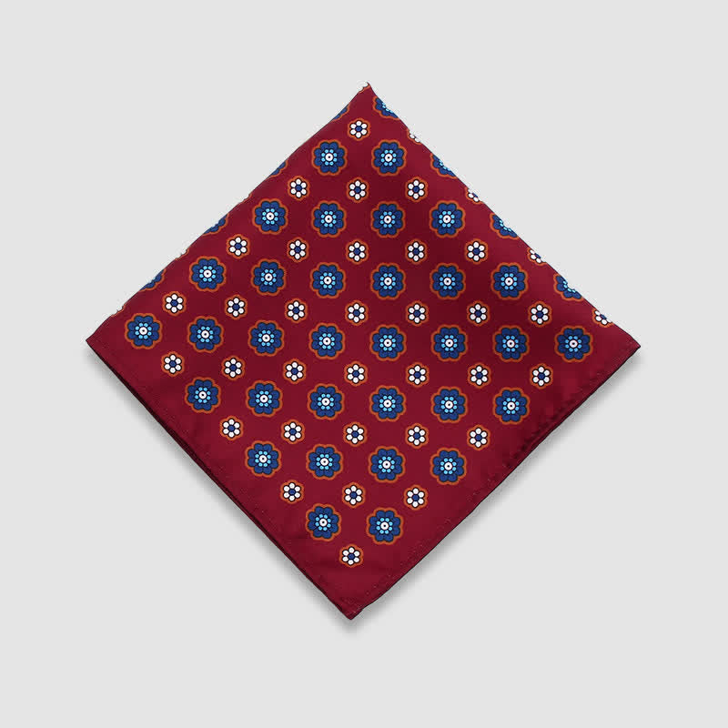 Pañuelo de bolsillo de negocios con estampado de lunares paisley vintage para hombre