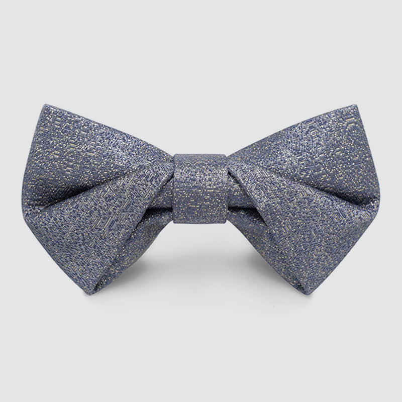 Pajarita clásica de esmoquin con purpurina dorada para hombre