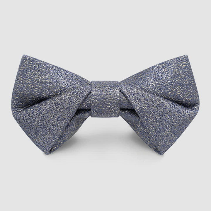 Pajarita clásica de esmoquin con purpurina dorada para hombre