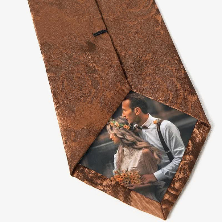 Corbata de bolsillo clásica con flores de peonía peruana para hombre