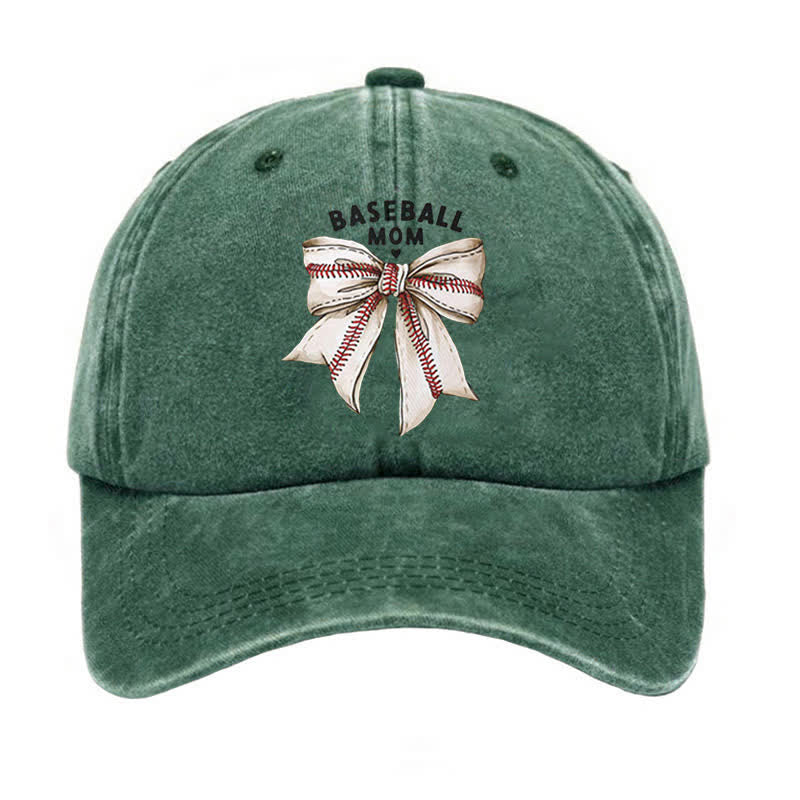 Gorra de béisbol ajustable con lazo para mamá