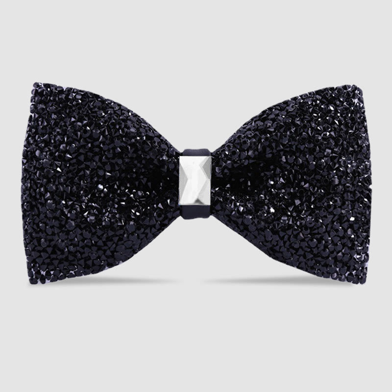 Pajarita con cristales brillantes y estrellas para hombre
