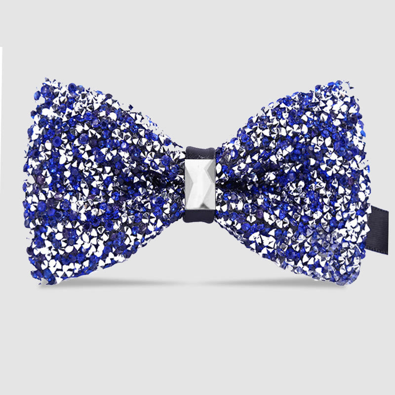Pajarita con cristales brillantes y estrellas para hombre
