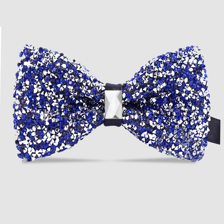 Pajarita con cristales brillantes y estrellas para hombre