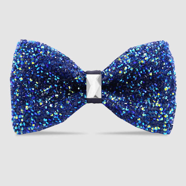 Pajarita con cristales brillantes y estrellas para hombre