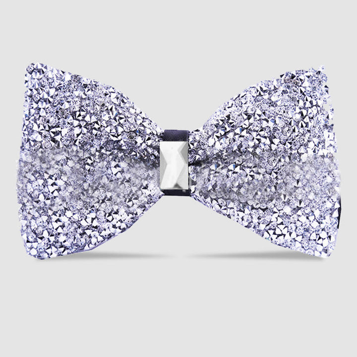 Pajarita con cristales brillantes y estrellas para hombre
