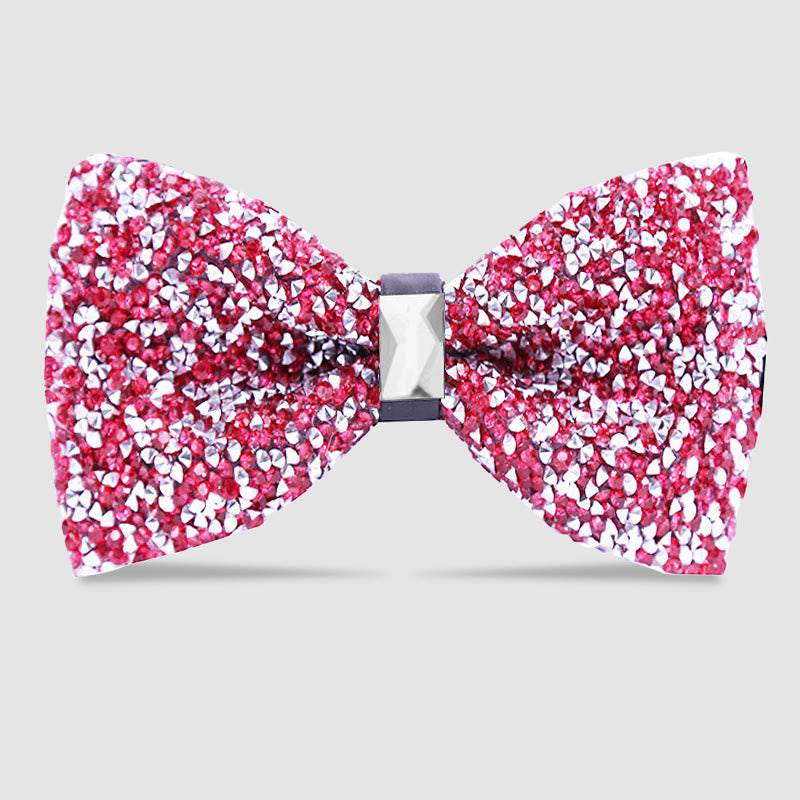 Pajarita con cristales brillantes y estrellas para hombre