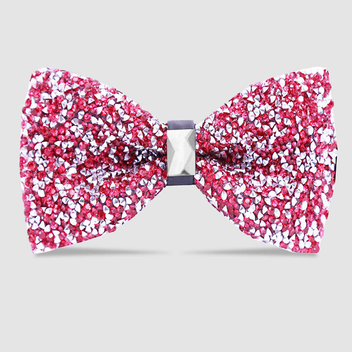 Pajarita con cristales brillantes y estrellas para hombre