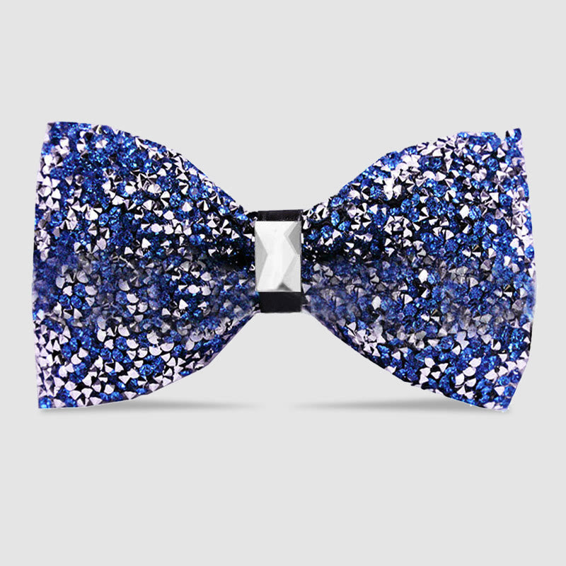 Pajarita con cristales brillantes y estrellas para hombre