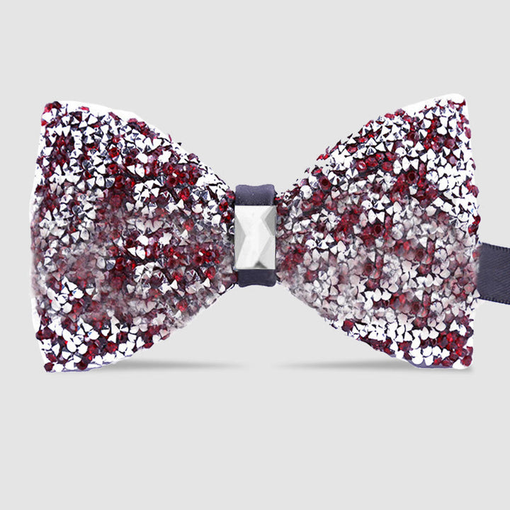 Pajarita con cristales brillantes y estrellas para hombre