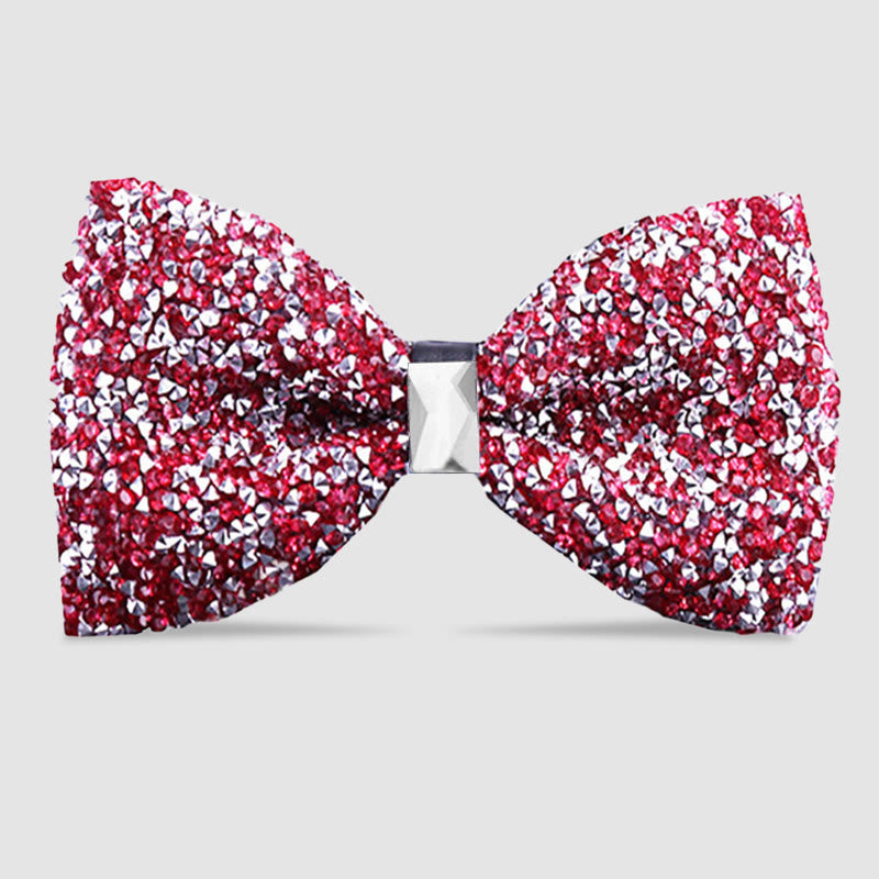Pajarita con cristales brillantes y estrellas para hombre