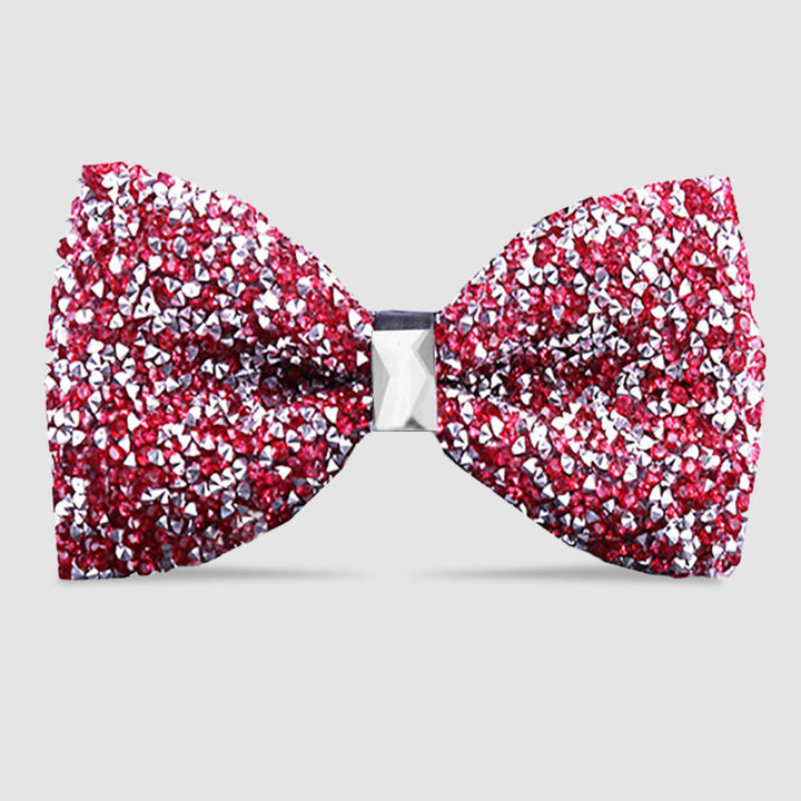 Pajarita con cristales brillantes y estrellas para hombre