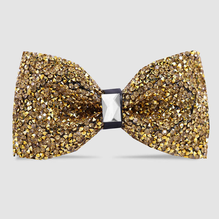 Pajarita con cristales brillantes y estrellas para hombre