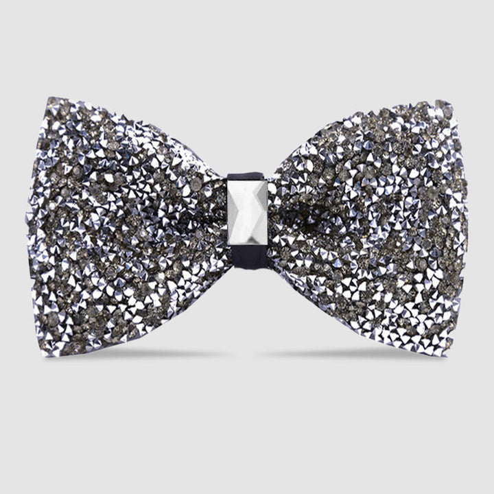 Pajarita con cristales brillantes y estrellas para hombre