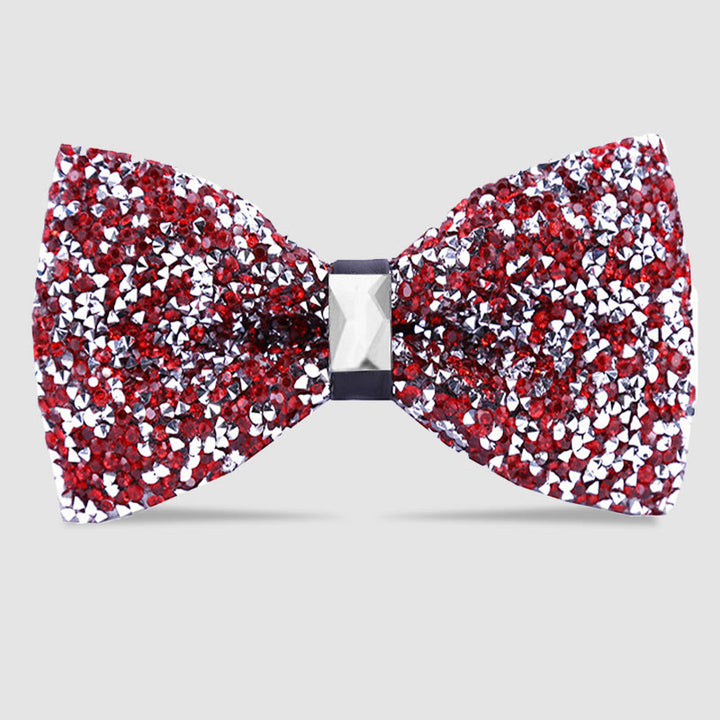 Pajarita con cristales brillantes y estrellas para hombre