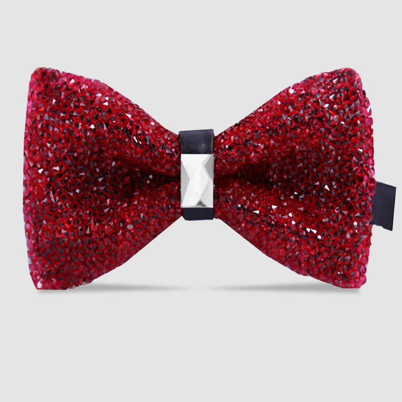 Pajarita con cristales brillantes y estrellas para hombre