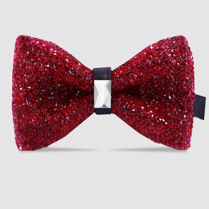 Pajarita con cristales brillantes y estrellas para hombre