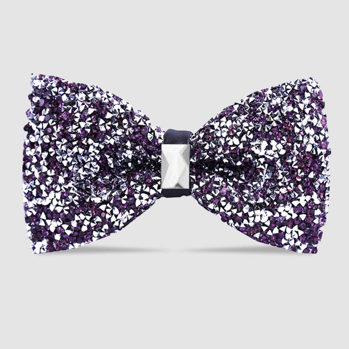 Pajarita con cristales brillantes y estrellas para hombre
