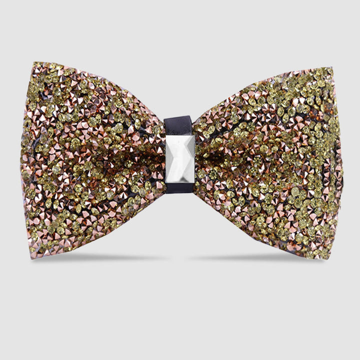 Pajarita con cristales brillantes y estrellas para hombre
