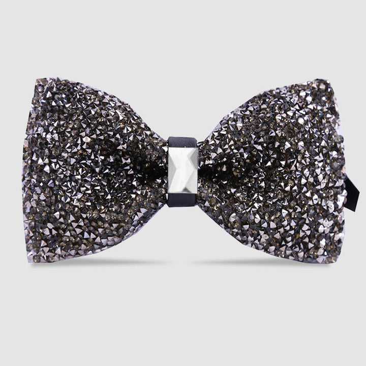 Pajarita con cristales brillantes y estrellas para hombre