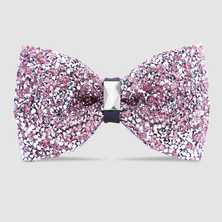 Pajarita con cristales brillantes y estrellas para hombre