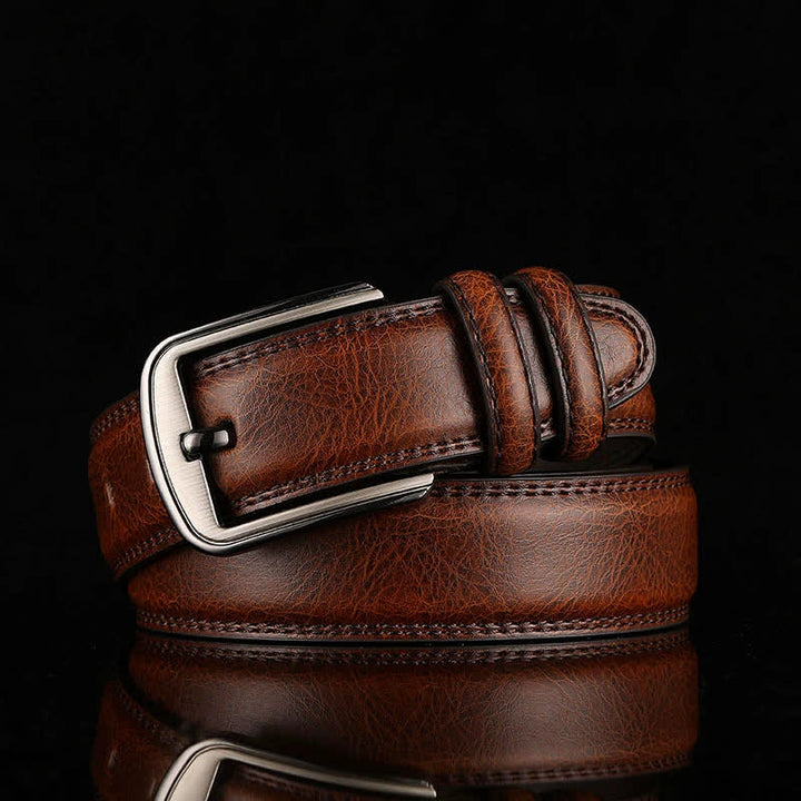 Cinturón de cuero personalizado con texto grabado y nombre personalizado - Marrón oscuro - 44 - image 8