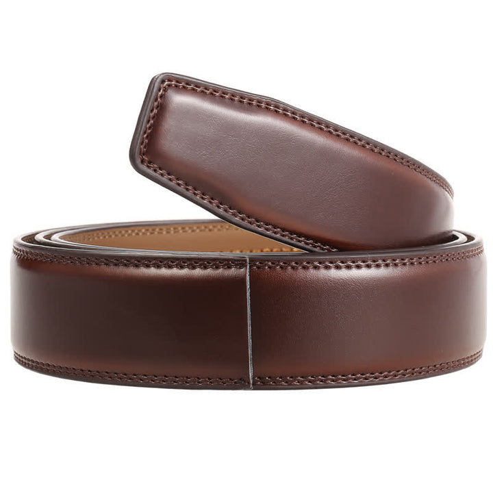 Cinturón de cuero con hebilla automática, idea de regalo personalizada, color negro - image 8