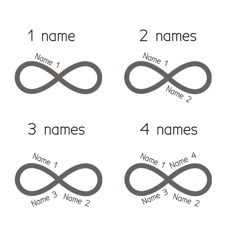 Cinturón de cuero con hebilla DIY y nombre personalizado de Infinity Note