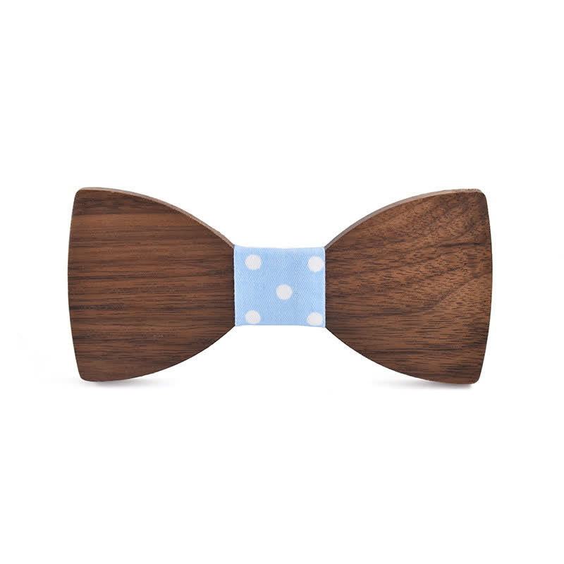 Pajarita de madera para boda con nombre personalizado grabado para hombre - Nogal negro - Estilo #4 - image 9