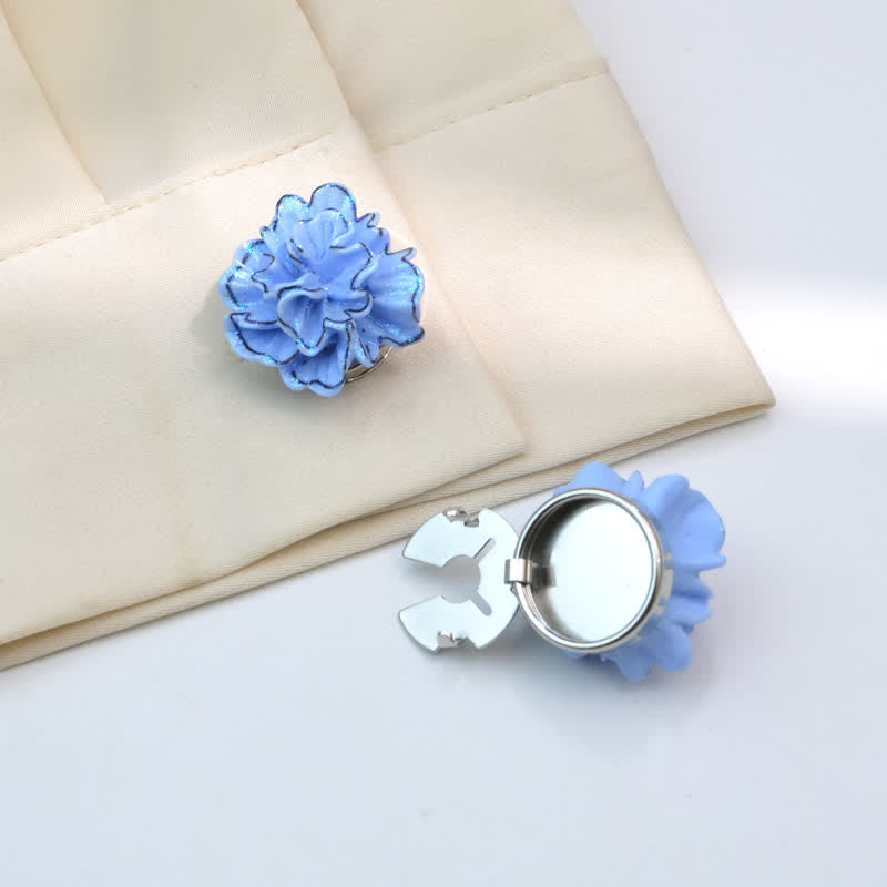 1 par de mini cubrebotones de camisa a presión con diseño de búho y perlas