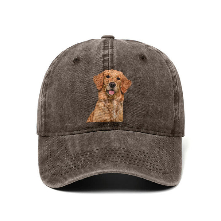 Gorra de béisbol ajustable para amantes de los perros Golden Retriever