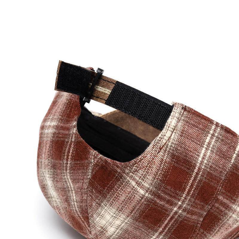 Boina a cuadros versátil, retro y artística para otoño e invierno - image 4