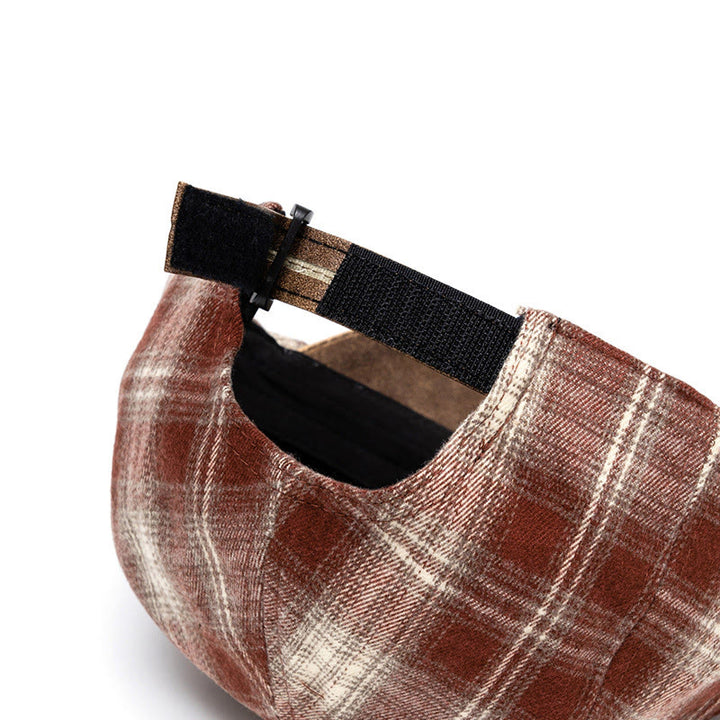Boina a cuadros versátil, retro y artística para otoño e invierno - image 4