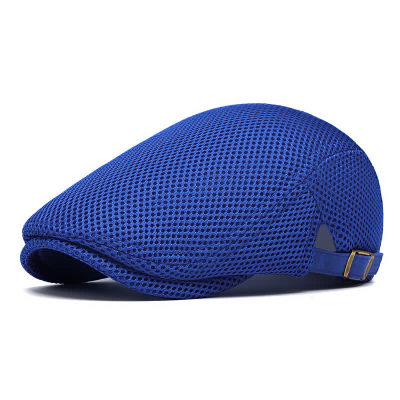 Boina plana de malla de verano de color sólido - Real - Ajustable (22"-23 5/8") - image 12
